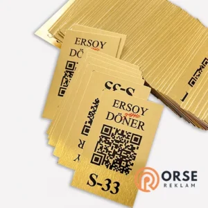 Gold Qr Etiket