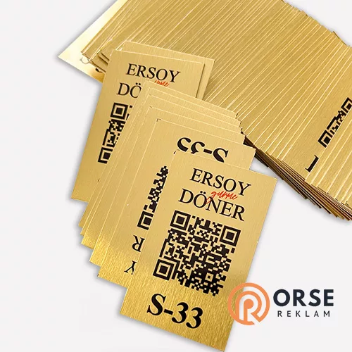 Gold Qr Etiket