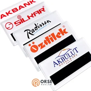 Pleksi Şeffaf İsimlik