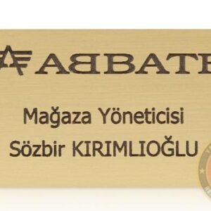 Lazer Kazıma Yaka İsimliği L4