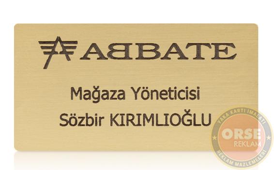 Lazer Kazıma Yaka İsimliği L4