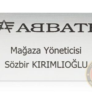 Lazer Kazıma Yaka İsimliği L3