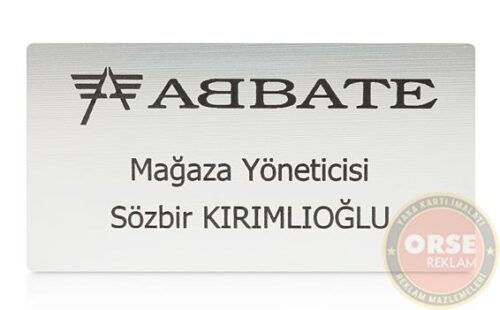 Lazer Kazıma Yaka İsimliği L3