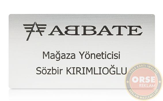 Lazer Kazıma Yaka İsimliği L3