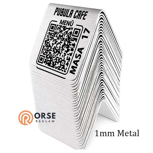 qr kod menu metal