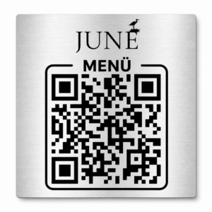 Qr Kodlu Masa Etiketi Metal