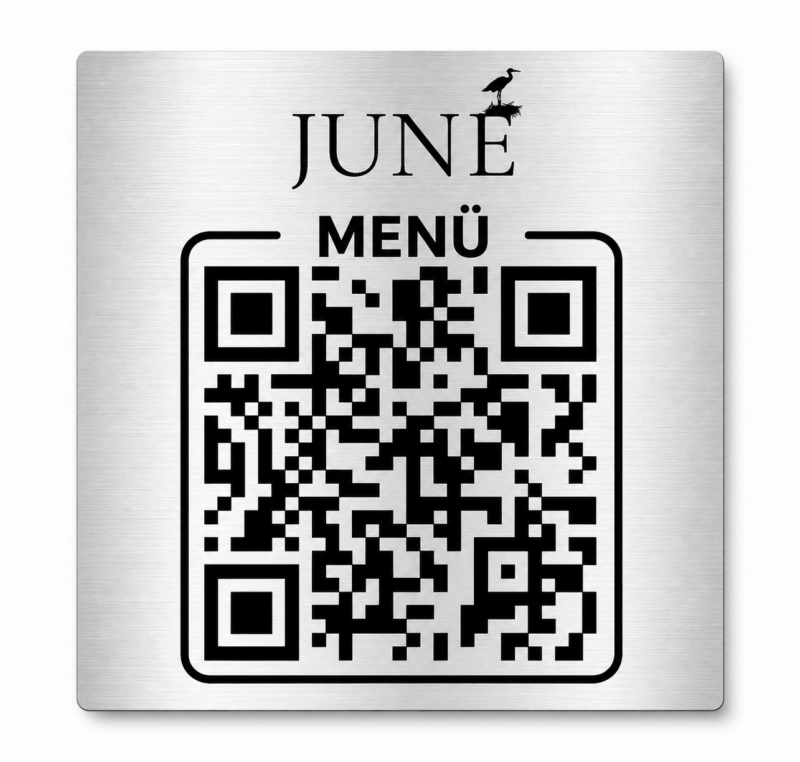 Qr Kodlu Masa Etiketi Metal