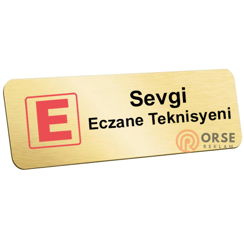 eczaci-isimlik-Photoroom Eczane İsimlik Düz Gold