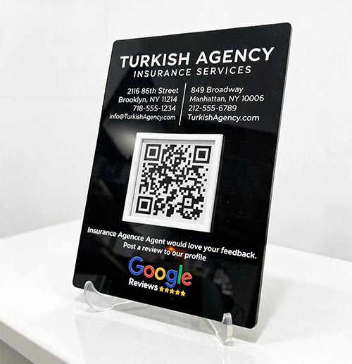 google yorum standi siyah