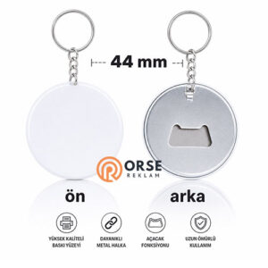 44mm Anahtarlık Açacaklı Buton Rozet